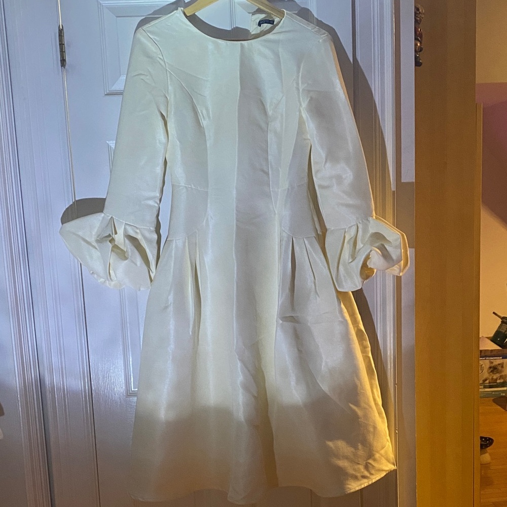 MOTF Cream Midi Dress
